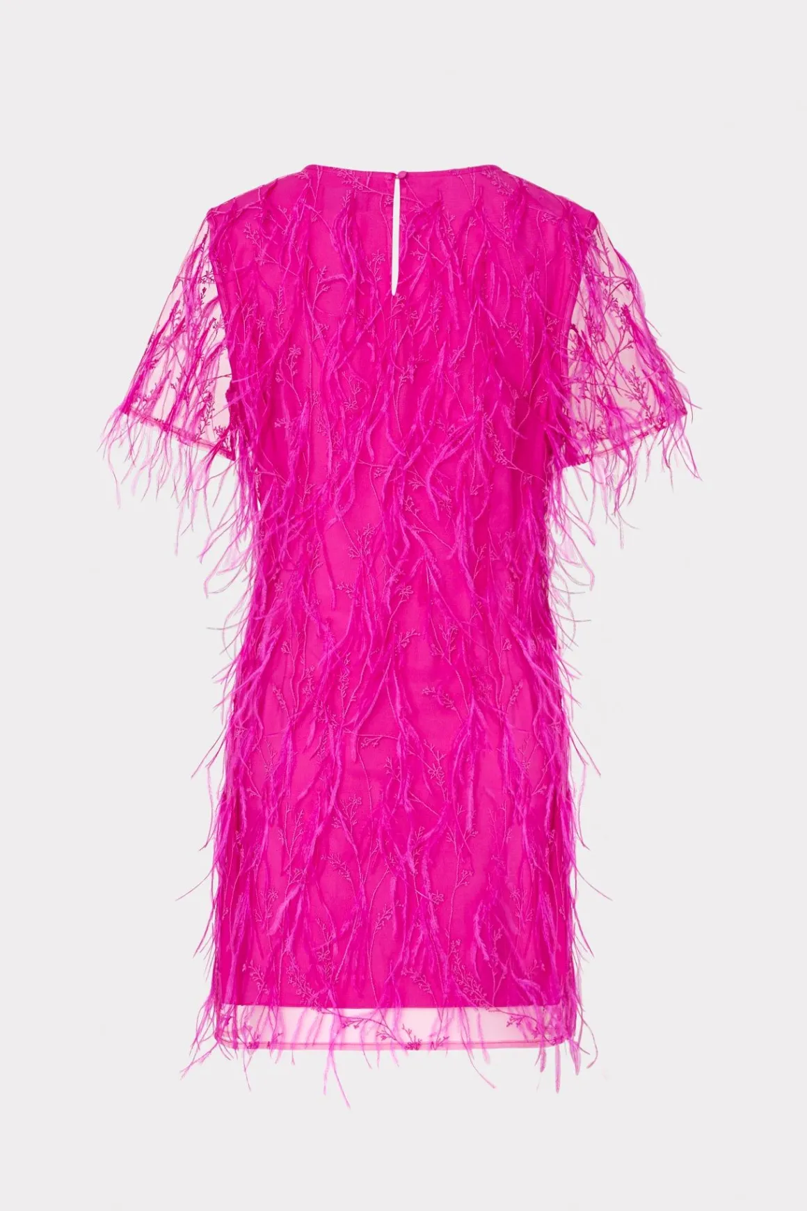 MILLY Pink Dresses-Rana Feather Dress Fuchsia