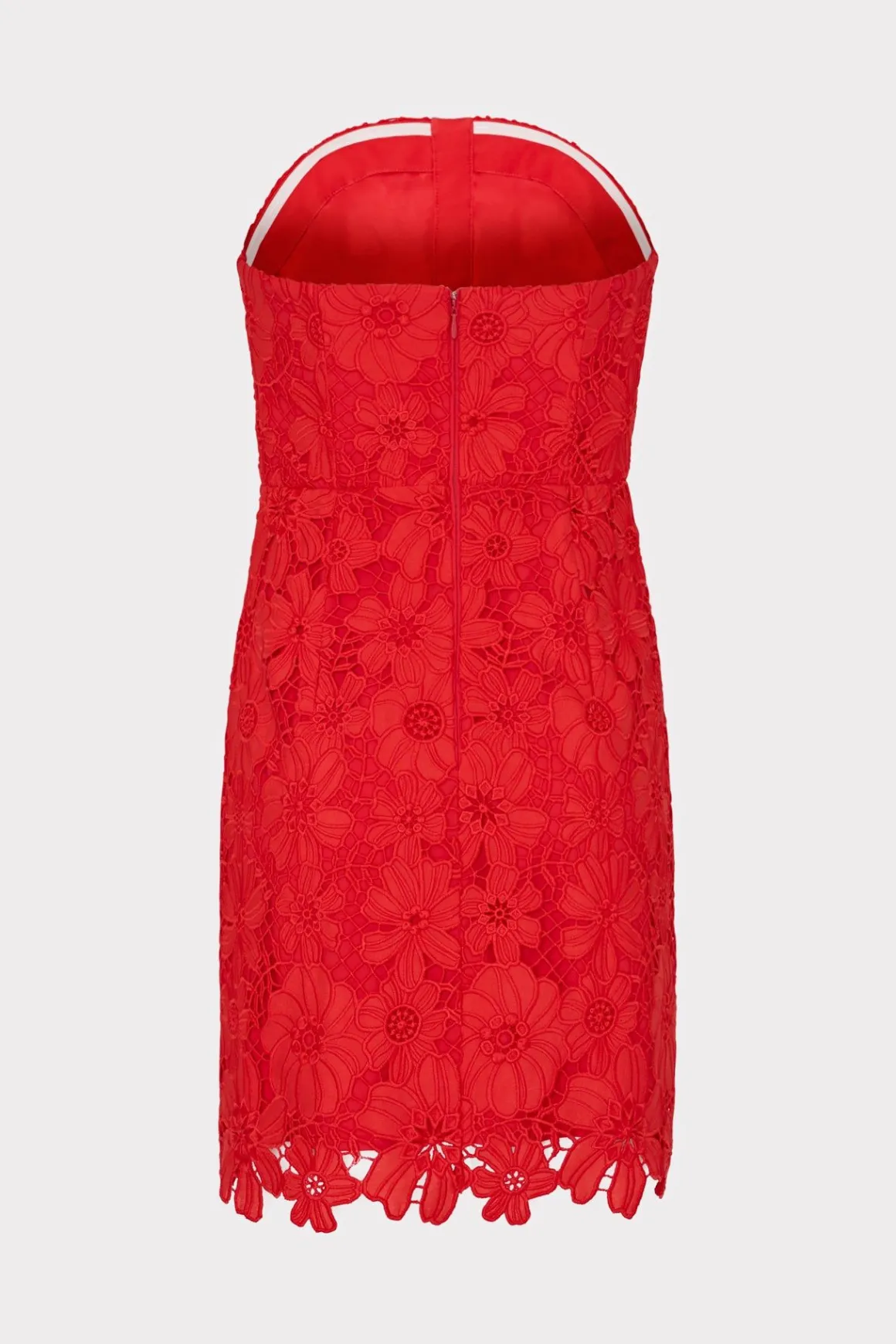 MILLY Cocktail Dresses-Roja Lace Mini Dress Red