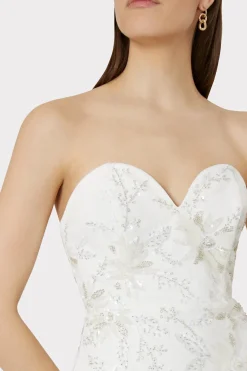 MILLY White Dresses-Ronni Cady Embroidery Dress White