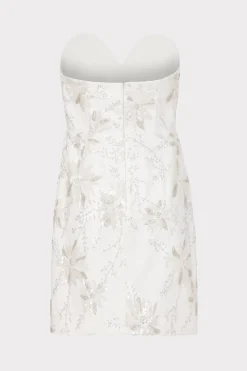 MILLY White Dresses-Ronni Cady Embroidery Dress White