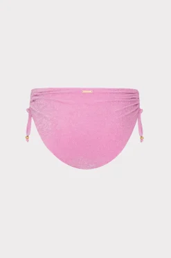 MILLY Jumpsuits & Rompers-Shimmer Bikini Bottom Pink