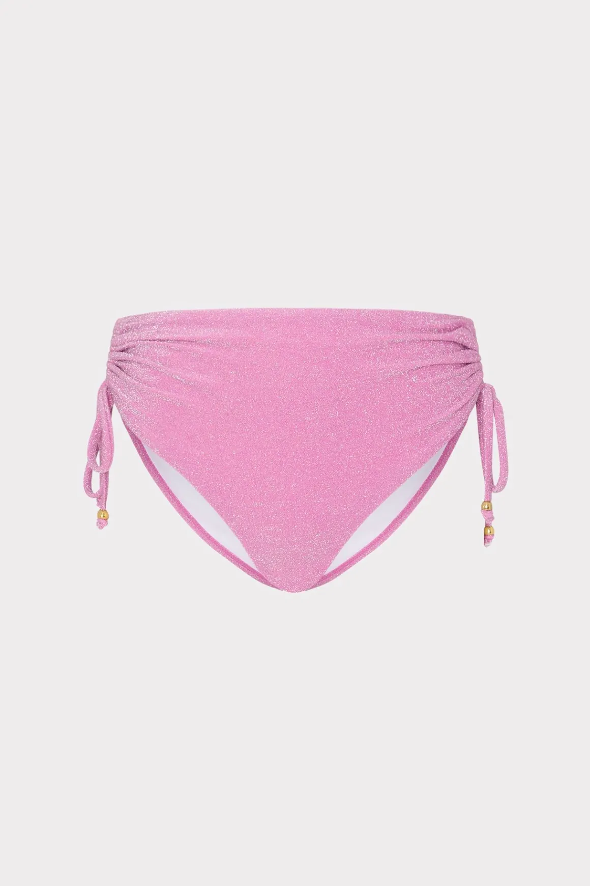MILLY Bikinis-Shimmer Bikini Bottom Pink