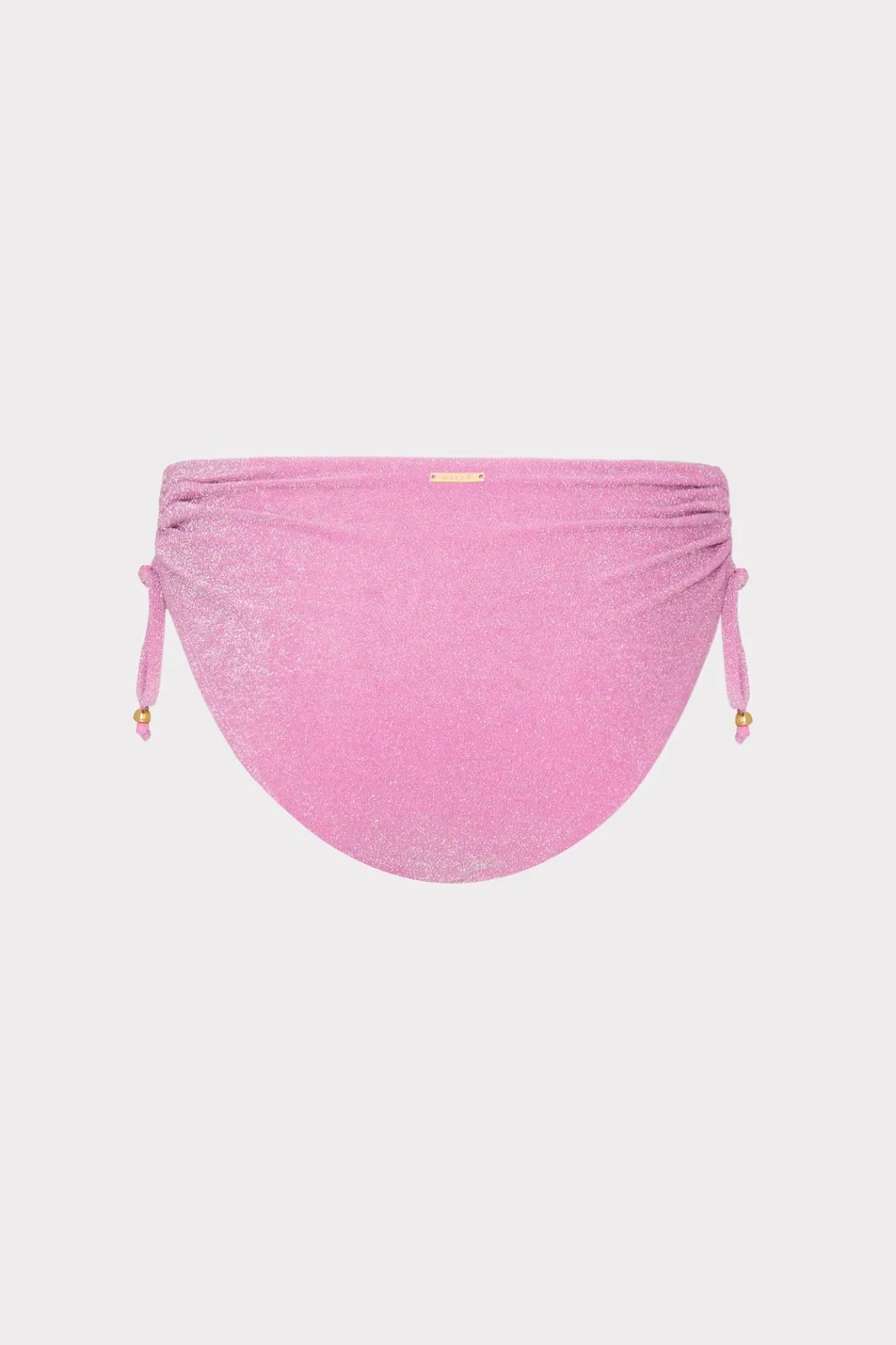 MILLY Bikinis-Shimmer Bikini Bottom Pink