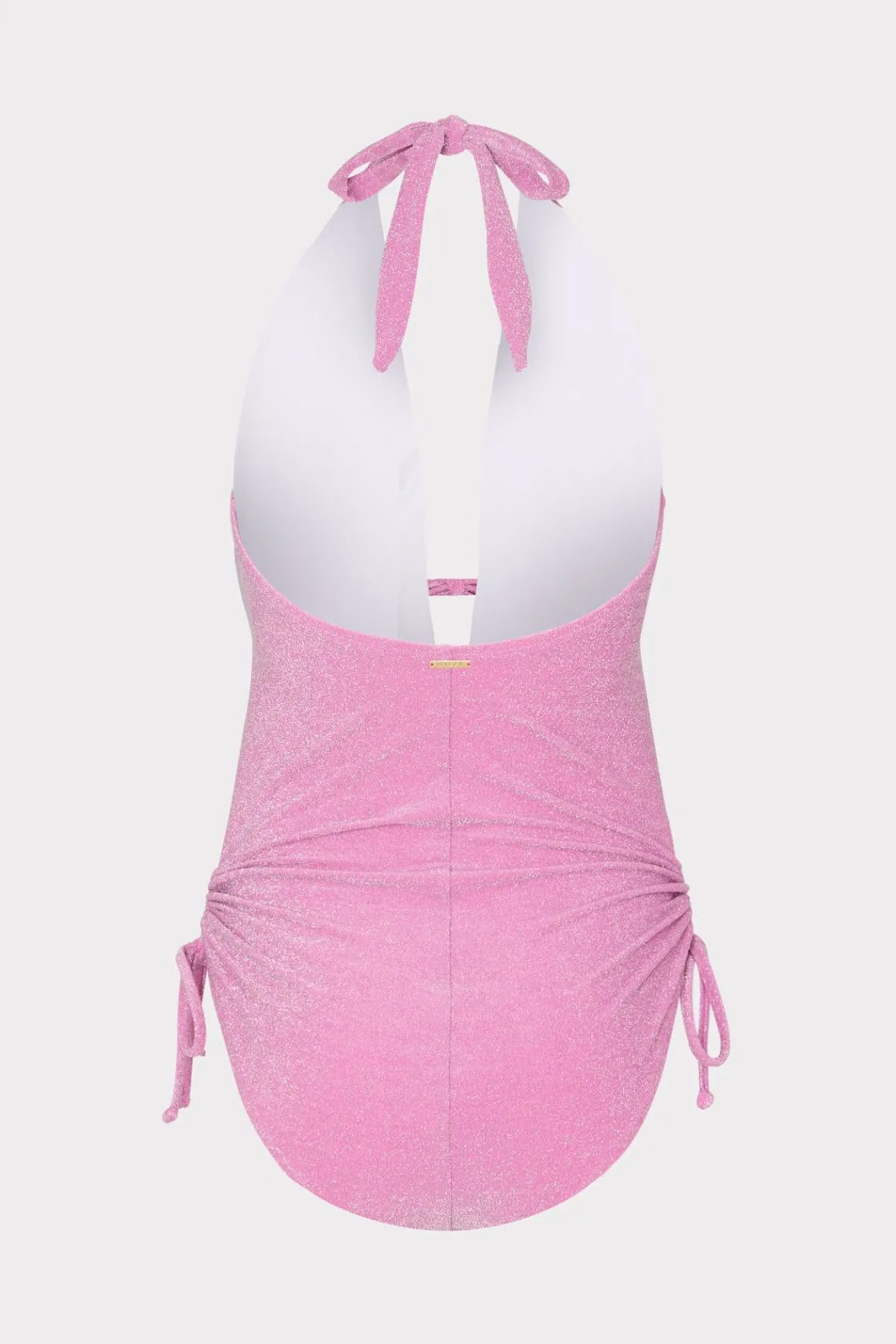 MILLY Jumpsuits & Rompers-Shimmer Halter One Piece Pink