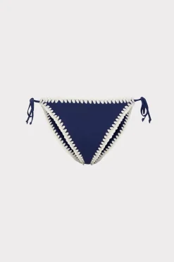 MILLY Jumpsuits & Rompers-Solid Bikini Bottom Navy