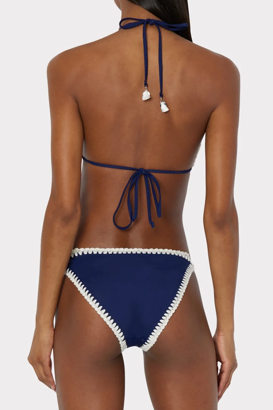 MILLY Jumpsuits & Rompers-Solid Bikini Bottom Navy
