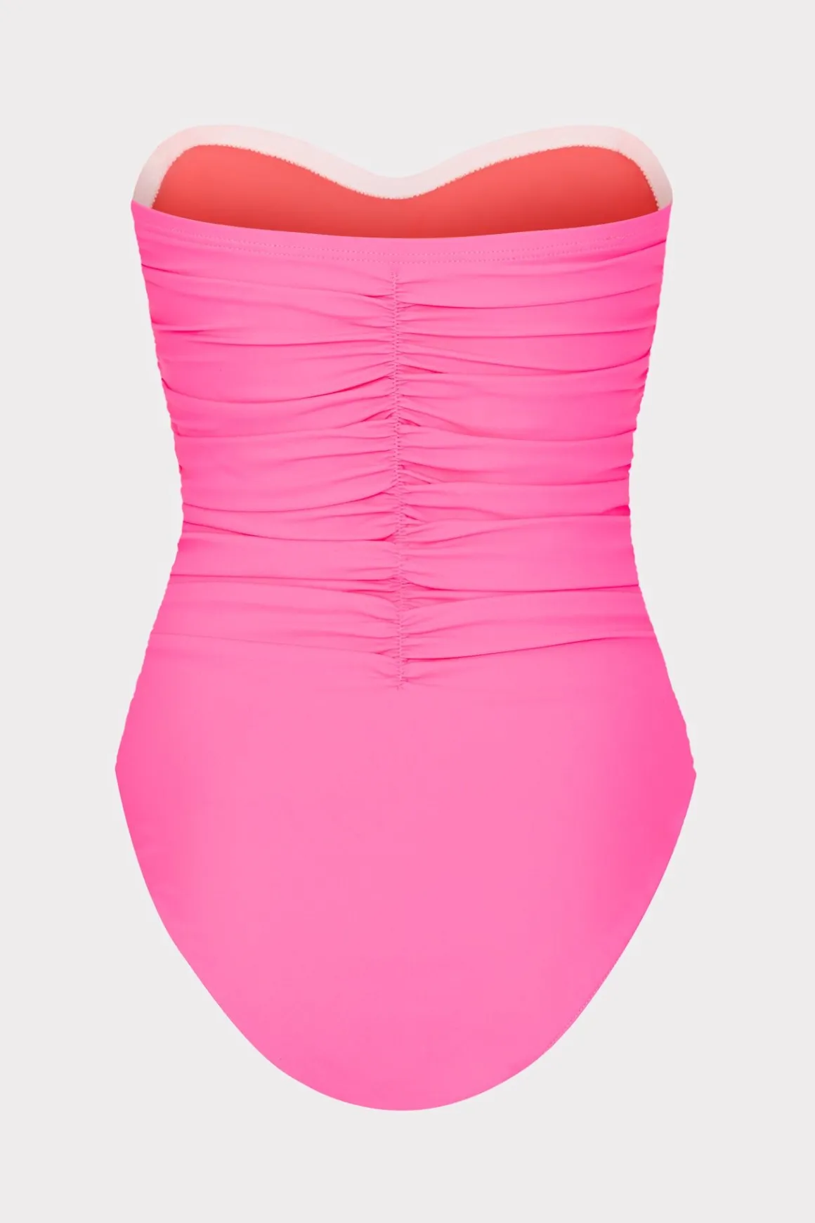 MILLY Jumpsuits & Rompers-Solid Carvico Vita Ruched One Piece Pink