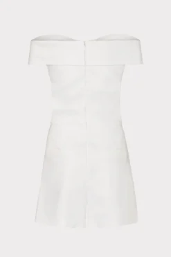 MILLY Jumpsuits & Rompers-Solid Linen Romper White