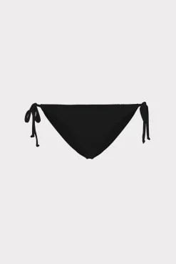 MILLY Jumpsuits & Rompers-Textured Bikini Bottom Black
