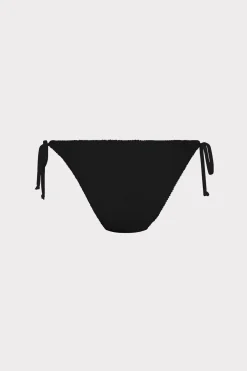 MILLY Jumpsuits & Rompers-Textured Bikini Bottom Black