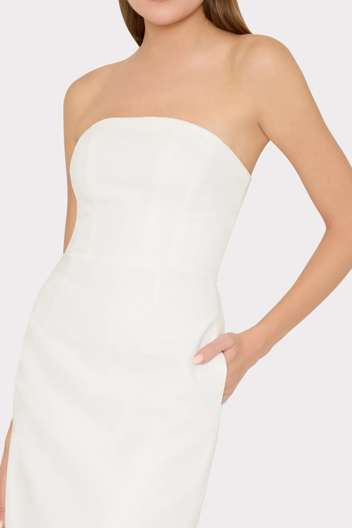 MILLY White Dresses-Traci Cady Dress Ecru