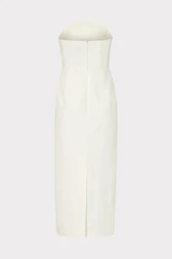 MILLY White Dresses-Traci Cady Dress Ecru