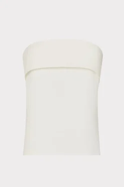 MILLY Tops-Tuala Cady Top Ecru