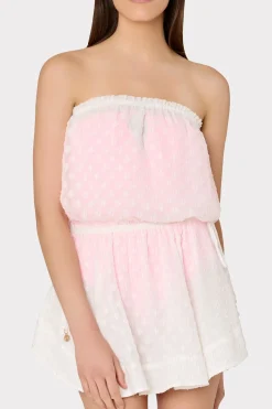 MILLY Cover-Ups-Verena Diamond Jacquard Dress White