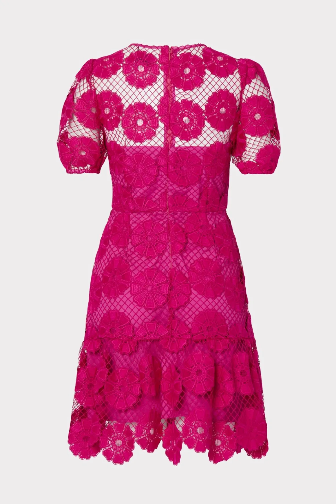 MILLY Pink Dresses-Yasmin Daisy Lace Dress Milly Pink