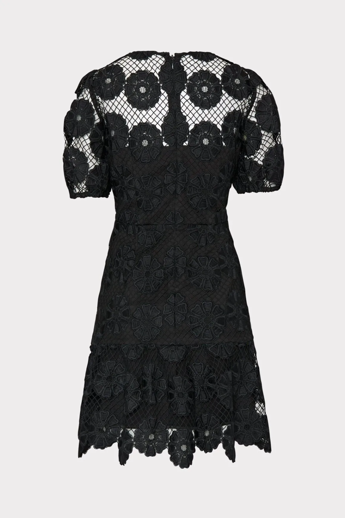 MILLY Little Black Dresses-Yasmin Daisy Lace Dress Black